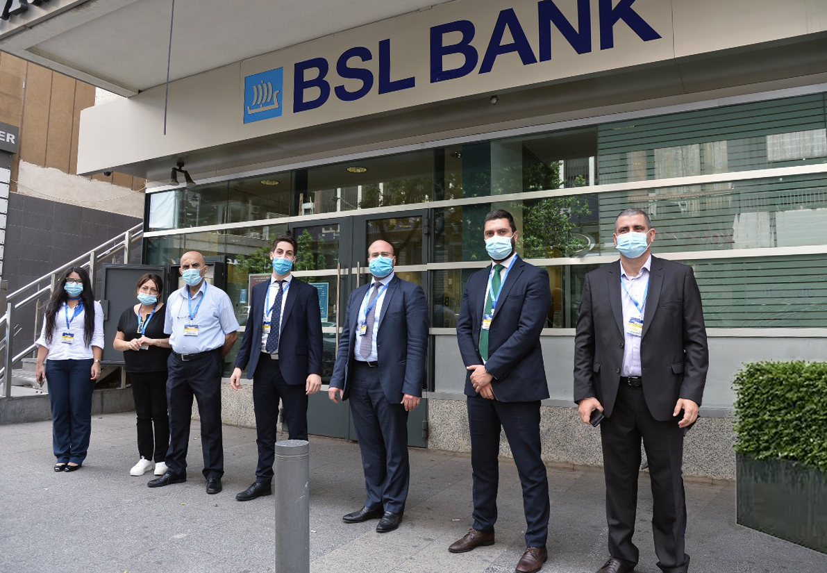 BSL BANK Mar Elias Moment of Silence Beirut Blast